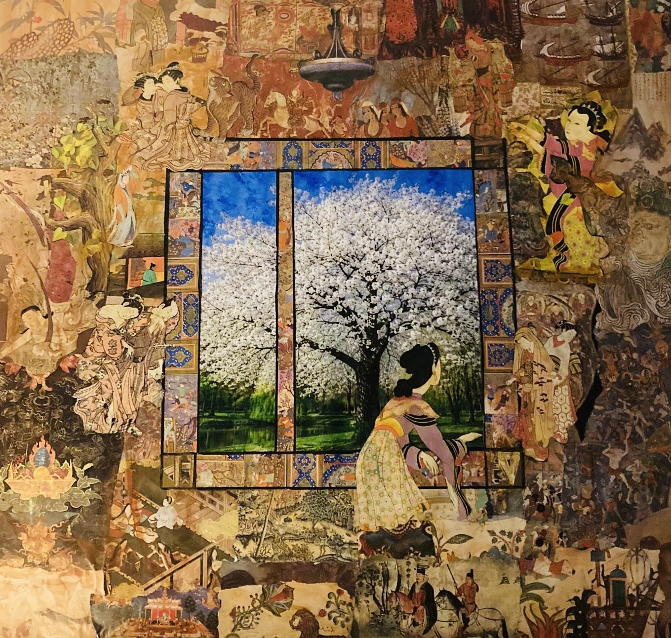 Le temps des cerisiers en fleur, œuvre de Mira Naceri